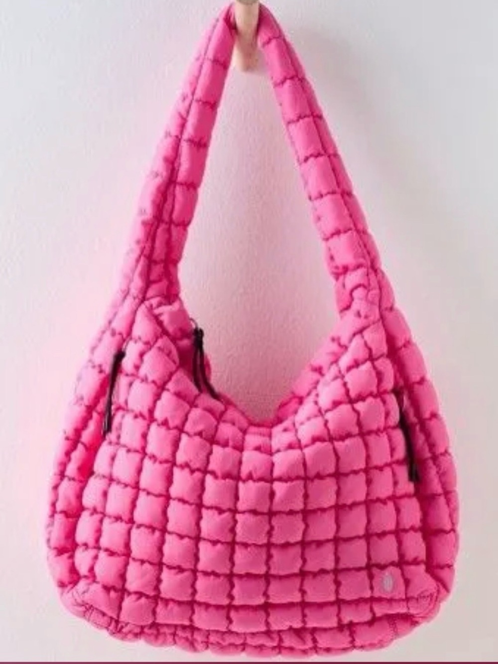 NWT Free People FP Movement Quilted Carryall Bag – Pink Bubblegum